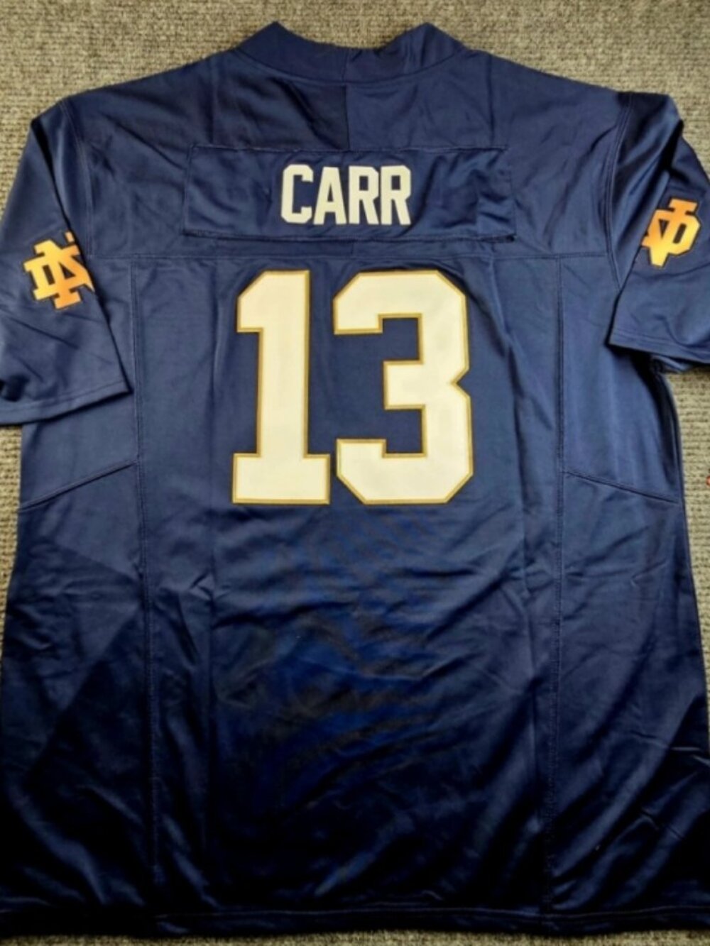 CJ Carr Vapor Stitched Navy Jersey Navy